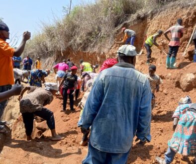 BONANYANG people undertook community work on rehabilitating a section of their Council road that collapsed 01