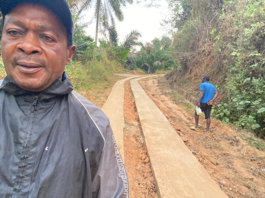 The Lord Mayor of Andek Council, Mr. Ubangoh Helly, was in Bonambufei and Abebung villages on the 3rd of January 2025, to see for himself the progress of some council projects underway in these localities.