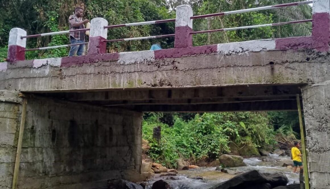 The River Ekeh-Esaw Mengom bridge